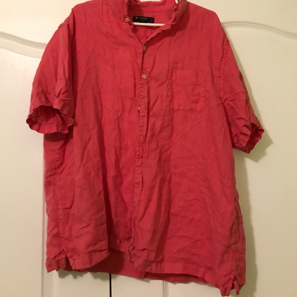 Summer short sleeves shirt. 100% linen.